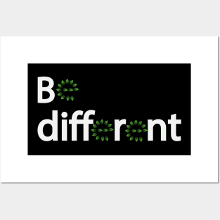 Be different text design Posters and Art